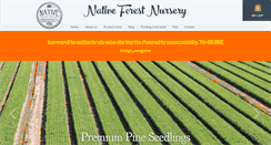 Desktop Screenshot of nativeforestnursery.com