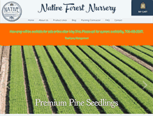 Tablet Screenshot of nativeforestnursery.com